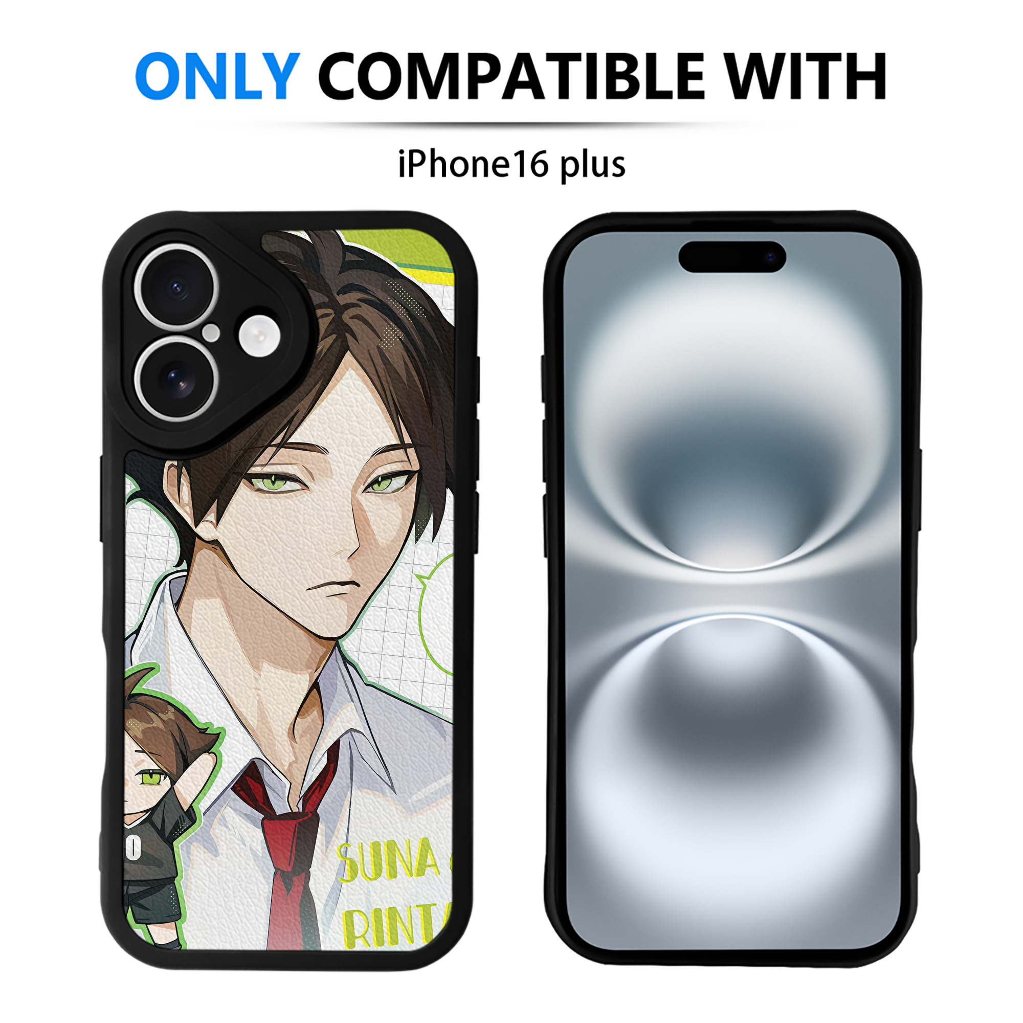 （画像用） ハイキュー!! Haikyu!! 【iPhone 16シリーズ対応】シリコンスマホケース（レザー調） 材質：シリコン